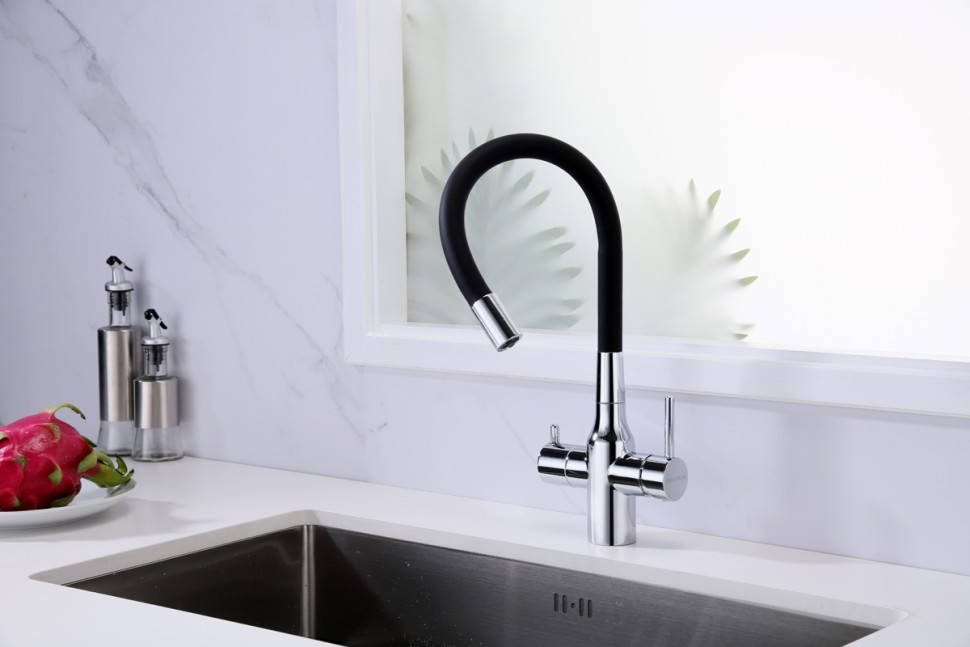 Смеситель для кухни Salix, хром, Sa213419-CR, Paulmark