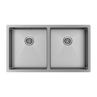 Мойка нерж. сталь GERBERG 78/2 UNI, PM237844-BS, брашированная нерж.сталь, 780х440мм, Paulmark