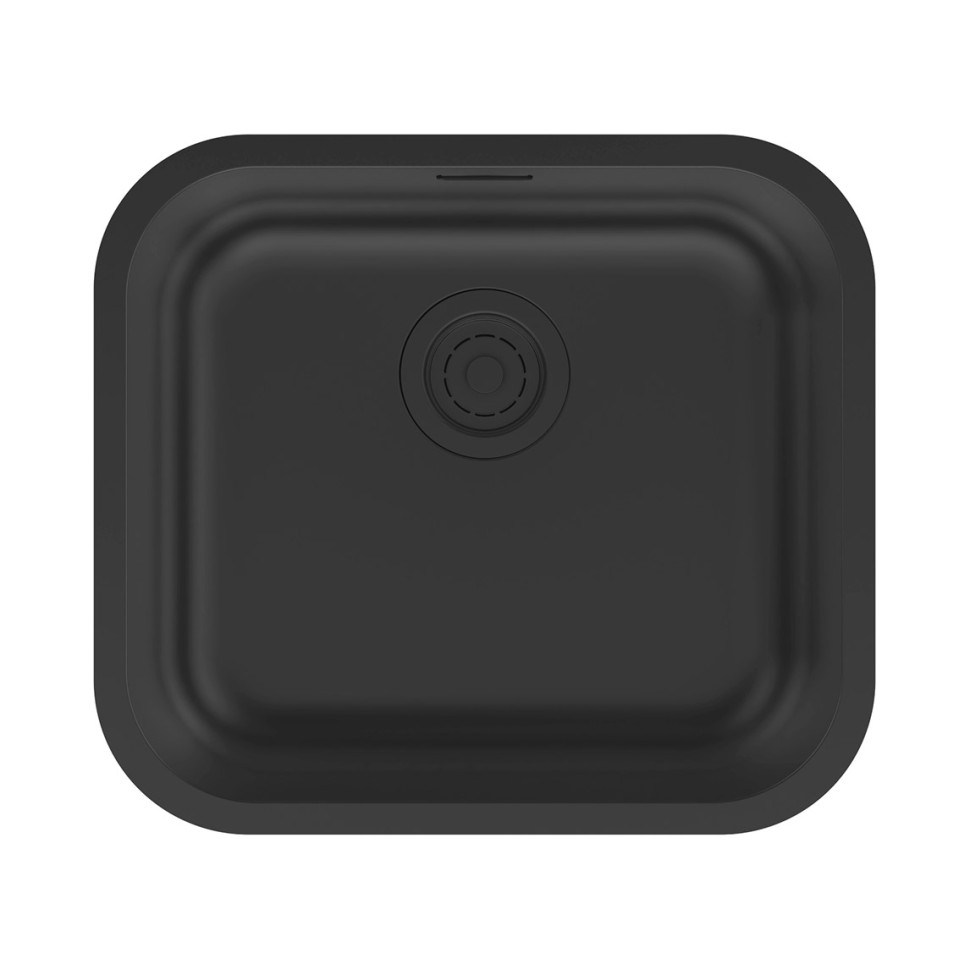 Мойка VELLO 48 UNI, нерж. сталь, VE48-MBN, матовый черный NANO-PVD, 480х440мм, Paulmark