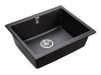 Мойка GERA 60, IT-GRANIT, PM205546-AN, антрацит, 555х460, подст. мон. Paulmark