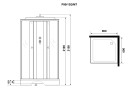 Душевая кабина Niagara Promo P90/13Q/MT (90х90х215) 3 места