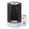 Душевая кабина Niagara Classic NG-6508-14BKTG (90х90х210) высокий поддон(40см),черный,стекло тонированное,4 места