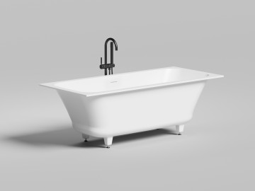 Ванна встраиваемая ORLANDA AXIS KIT 170x75 покраска по RAL полностью S-Sense Глянцевое