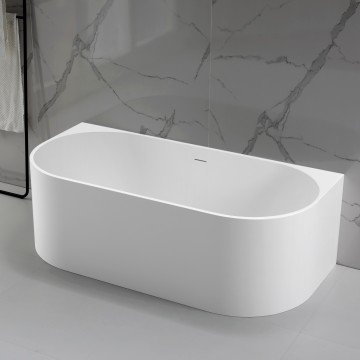 Ванна Солид Серфейс (Solid Surface) Vincea VBT-4S07-1700MW, 1700*800*550, белый матовый, щелевой перелив