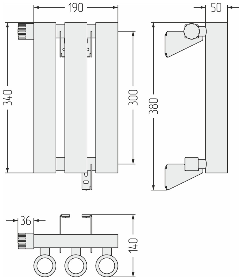 Кумир-0 EU50 левый 300х190 3 секции