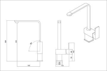 Смеситель EMAR EC-3014 3014.6 Барит