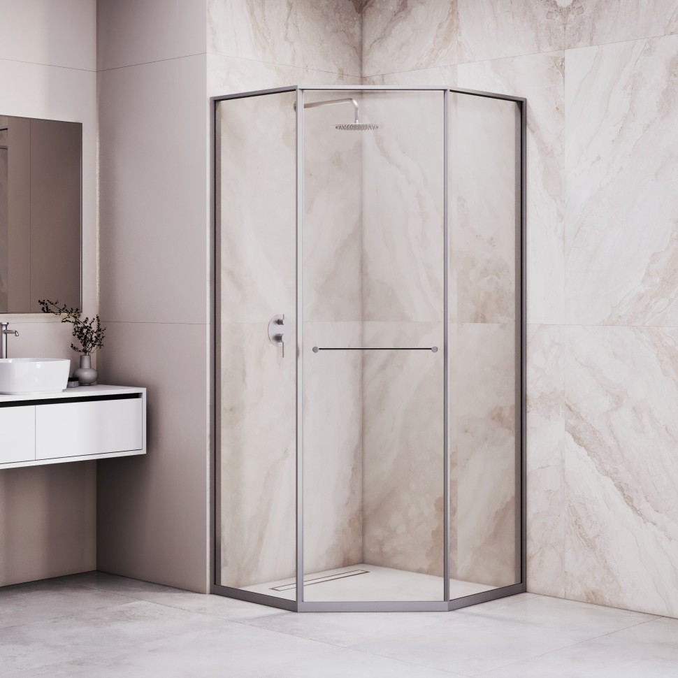 Душевой уголок RGW SV-82Gr "L" (Прозрачное, 800x1200)