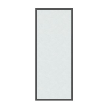 Боковая стенка Grossman Style 200.K33.05.100.21.02 (100х195) черный матовый,стекло шиншилла, 1 место