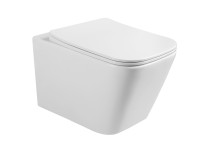 Унитаз подвесной MILLEAU CONT 205 белый глянец, безободковый, с микролифтом