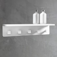 Вешалка с полкой ABBER Stein AS1651 белая матовая