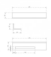 Полочка с полотенцедержателем для ванной комнаты ABBER Stein AS1655 белая матовая