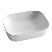 Умывальник чаша накладная прямоугольная Element 505x405x140мм