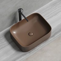 Умывальник чаша накладная прямоугольная (цвет Темно-x