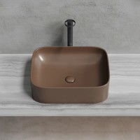 Умывальник чаша накладная прямоугольная (цвет Темно-x