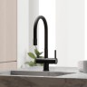 Смеситель для кухни SANCOS Lucia с возможностью подключения фильтра для воды, цвет матовый черный, арт. SC4004MB