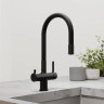 Смеситель для кухни SANCOS Lucia с возможностью подключения фильтра для воды, цвет матовый черный, арт. SC4004MB