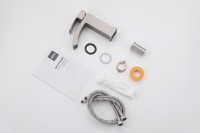 Смеситель ABBER Wasserfall AF8610SP для раковины, сатин