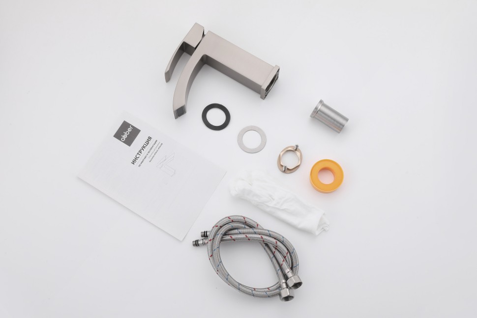 Смеситель ABBER Wasserfall AF8610SP для раковины, сатин