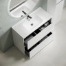 Тумба под раковину SANCOS Libra Floor напольная, 990х450х840, c двумя ящиками оснащенными доводчиками, белый глянец , арт. LB100FW