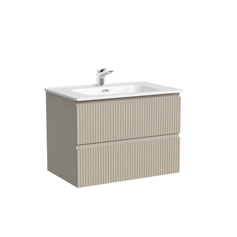 Тумба подвесная SANCOS Snob R 690х445х500, c двумя ящиками оснащенными доводчиками, Beige Soft , арт.SNR70CE