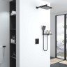 Душевой комплект VSFW-321MT1RMB встраиваемый, термостатический, двухрежимный, черный