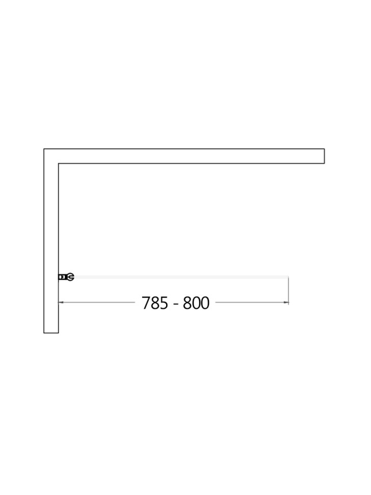 Шторка на ванну 800*1400мм., стекло 6мм, цвет профиля матовый черный. Вертикальные и горизонтальные декоративные линии