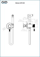 Гигиенический душ Edessa L070-CH-GD