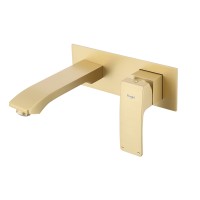 Смеситель Raglo встраиваемый для умывальника золотой сатин