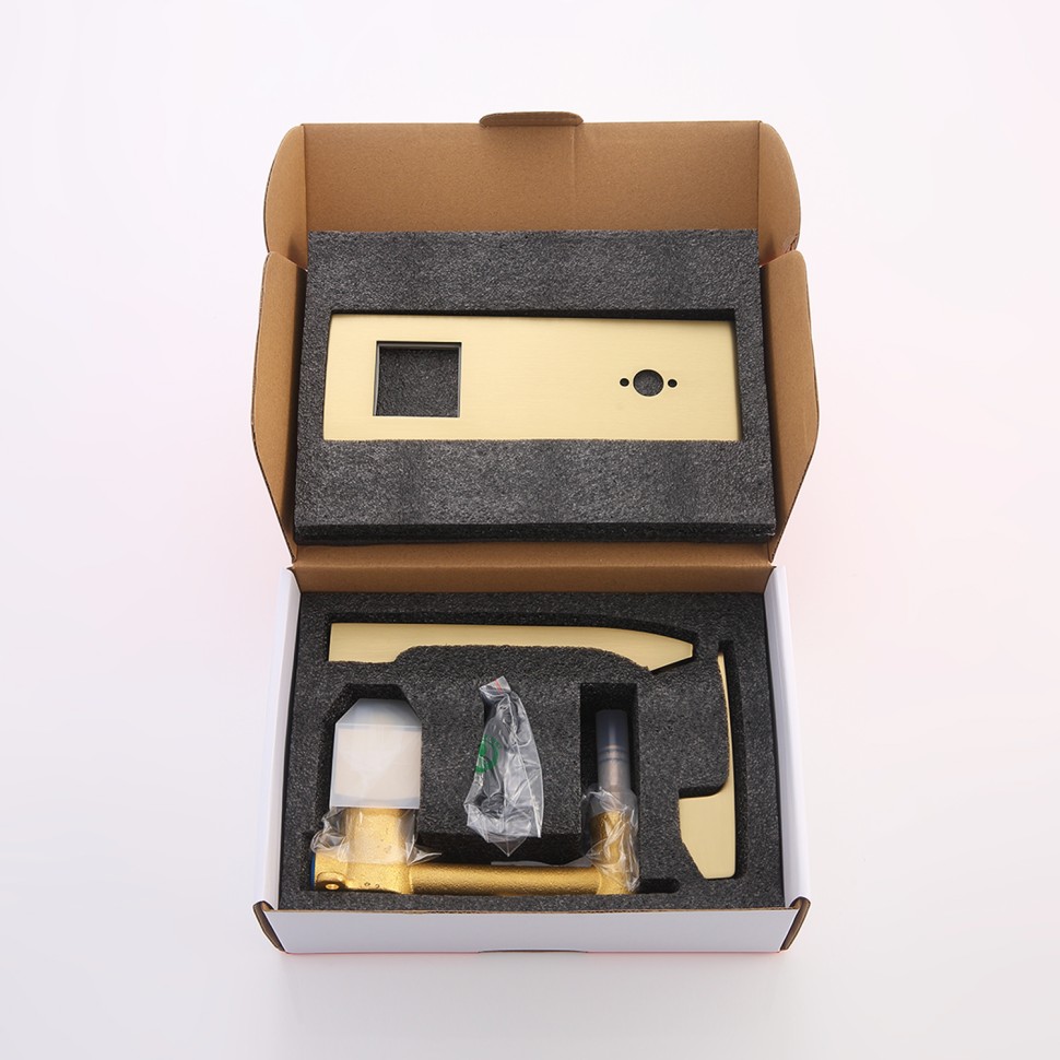 Смеситель Raglo встраиваемый для умывальника золотой сатин