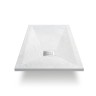 Поддон для душа из искусственного камня  VST-4SR8012W, 1200*800*25, белый матовый