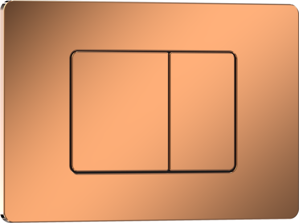 Комплект 3в1 IBERICA BLANCA инсталляция SILENCIO MINI, унитаз TOLEDO ALTO белый, кнопка смыва INOX-C розовое золото глянцевое (IB.001M.TLA.234.1141)