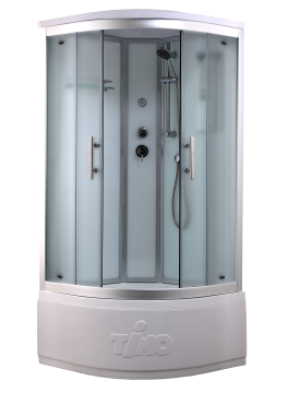 Timo Standart T-6690 Silver Fabric душевая кабина (90*90*220), турецкая баня хамам