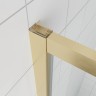 Душевой угол Veconi Ottimo P20SP G, 1100х800х1900 золото брашинг, стекло матовое