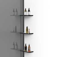 Душевая перегородка Walk-In VSW-1HWS800CGGM, 800*2000, вороненая сталь, стекло тонированное