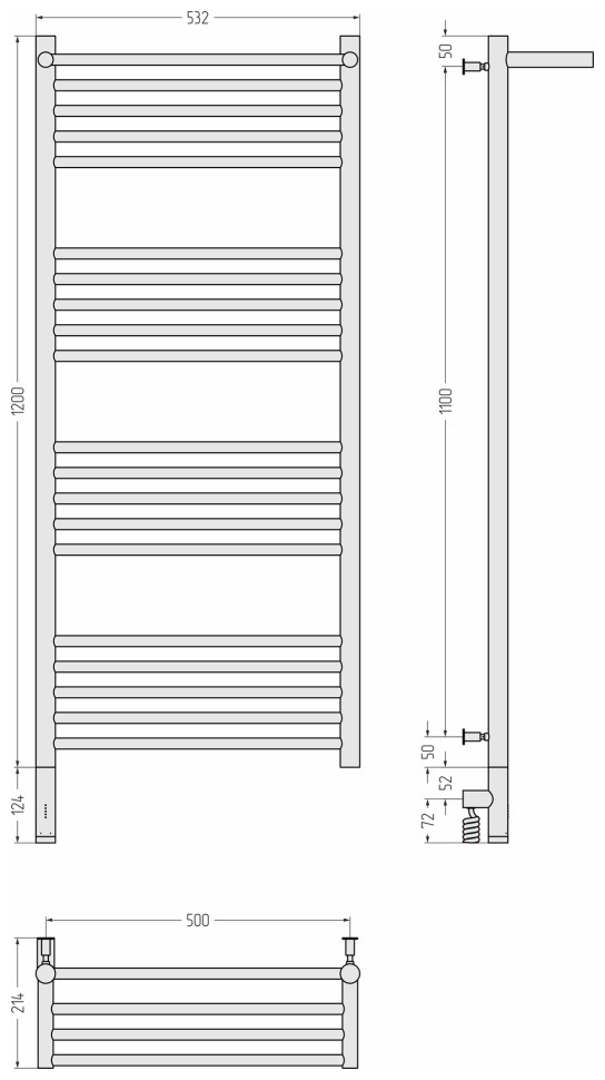 Богема с полкой 3.0 1200х500 / МЭМ левый