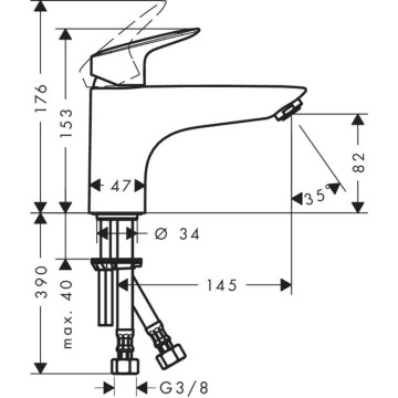 Смеситель для ванны Hansgrohe Logis (71311000) хром