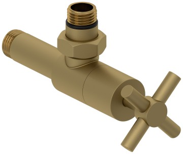 Вентиль угловой крест (G 1/2" НР х G 1/2" НР)