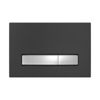 Инсталляция BERGES для скрытого монтажа унитаза АТОМ Line 410 кнопка черная Soft Touch/хром глянец