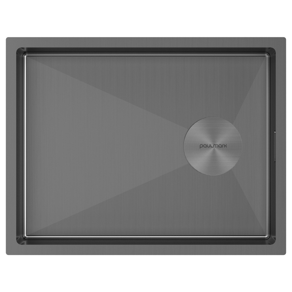 Мойка нерж. сталь NEXT-SLIM 54 UNI, PM215442-GM, вороненая сталь,540х420мм, Paulmark