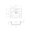 Керамическая раковина BelBagno URBAN 12060-KL