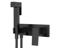 Смеситель Splenka встраиваемый с гигиеническим душем S01.52.06 Черный