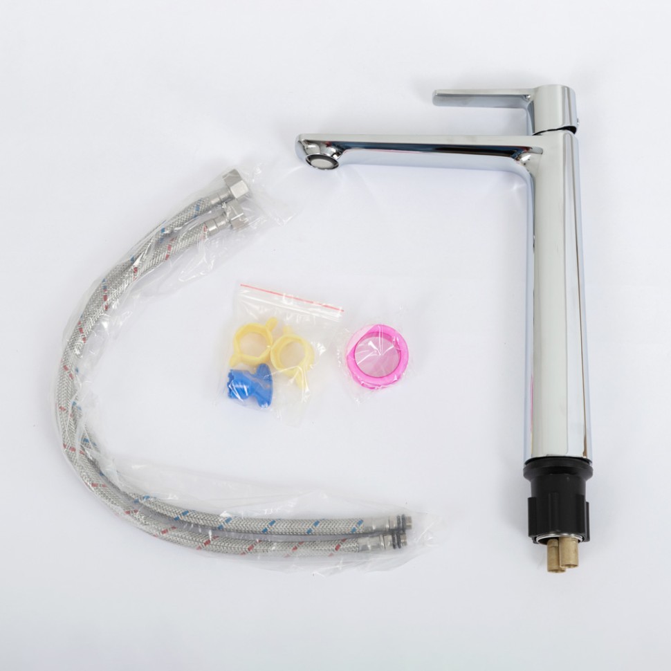 Смеситель для накладной раковины без донного клапана CEZARES LUX-LC-01-W0