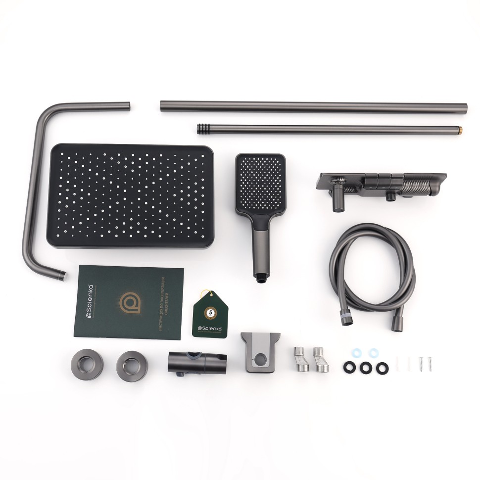 Душевая система Splenka для ванны и душа S52.24.09 Графит