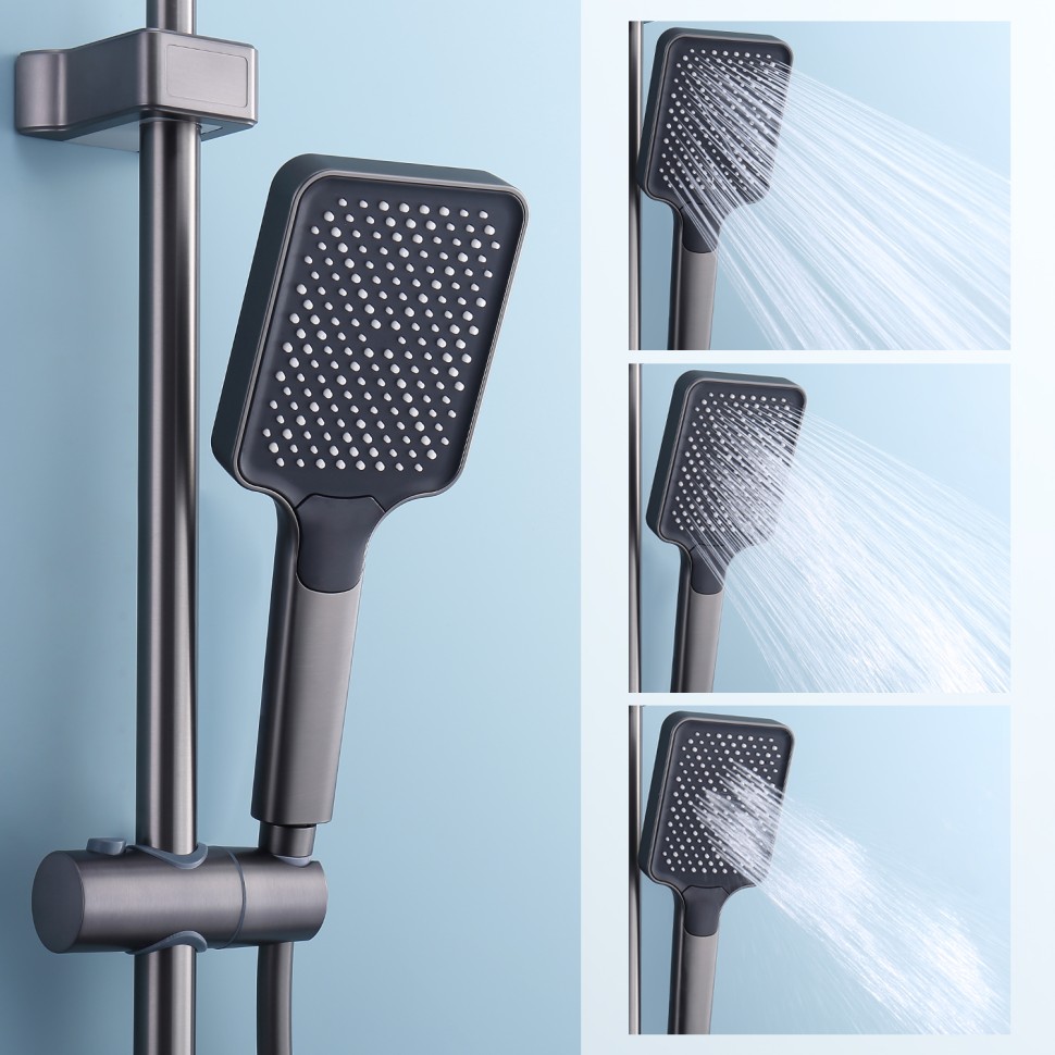 Душевая система Splenka для ванны и душа S52.24.09 Графит