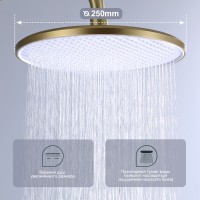 Душевая система Splenka для ванны и душа S221.24.03 Золотой сатин