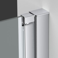 Душевой уголок Альфа (Alpha) VSR-3ALP9090CL, 900*900, хром, стекло прозрачное