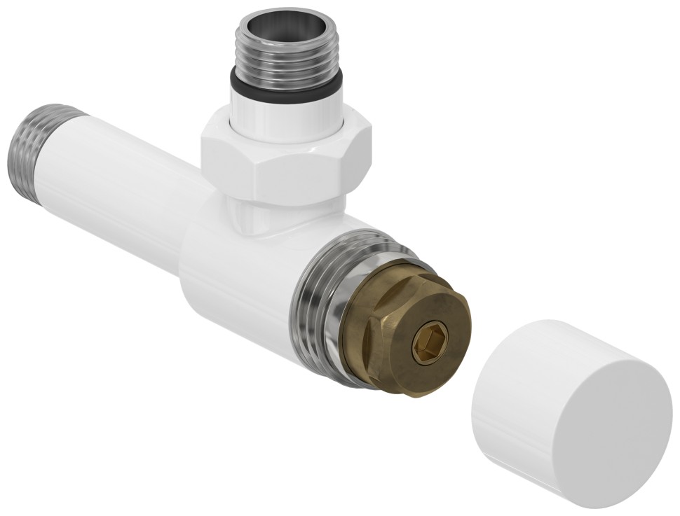 Вентиль угловой под шестигранник (G 1/2" НР х G 1/2" НР)