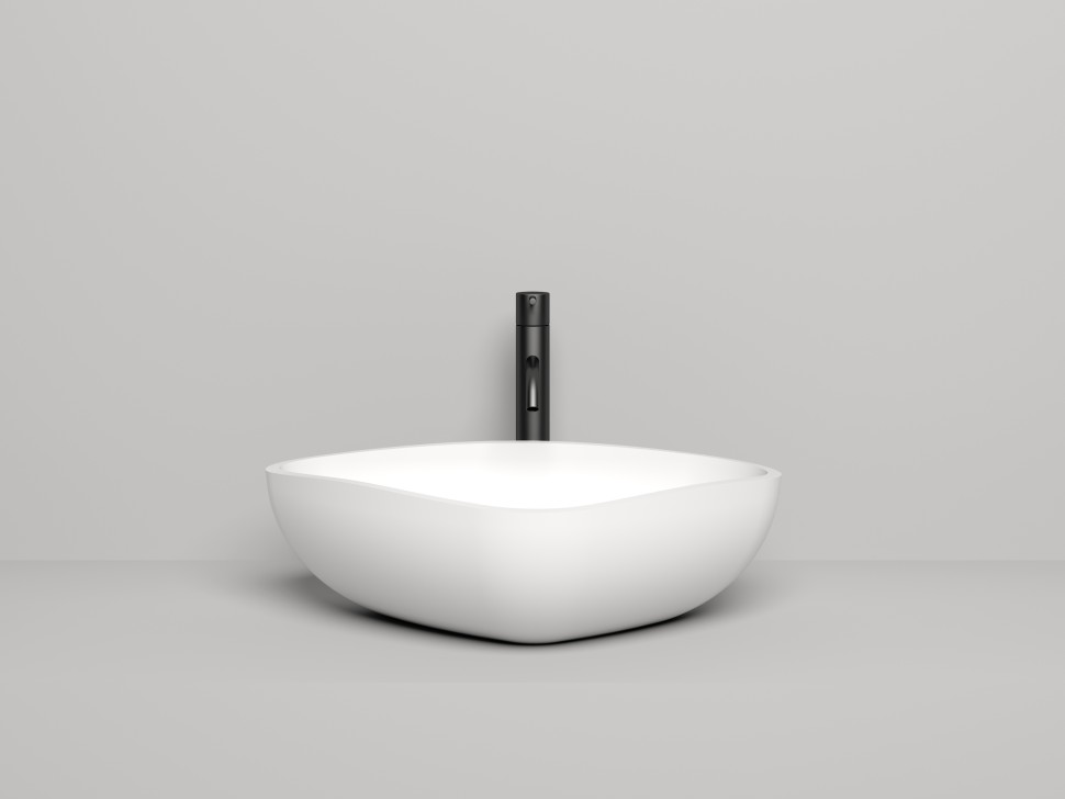 Раковина накладная GLORIA 06 560х390х165 S-Stone Матовое