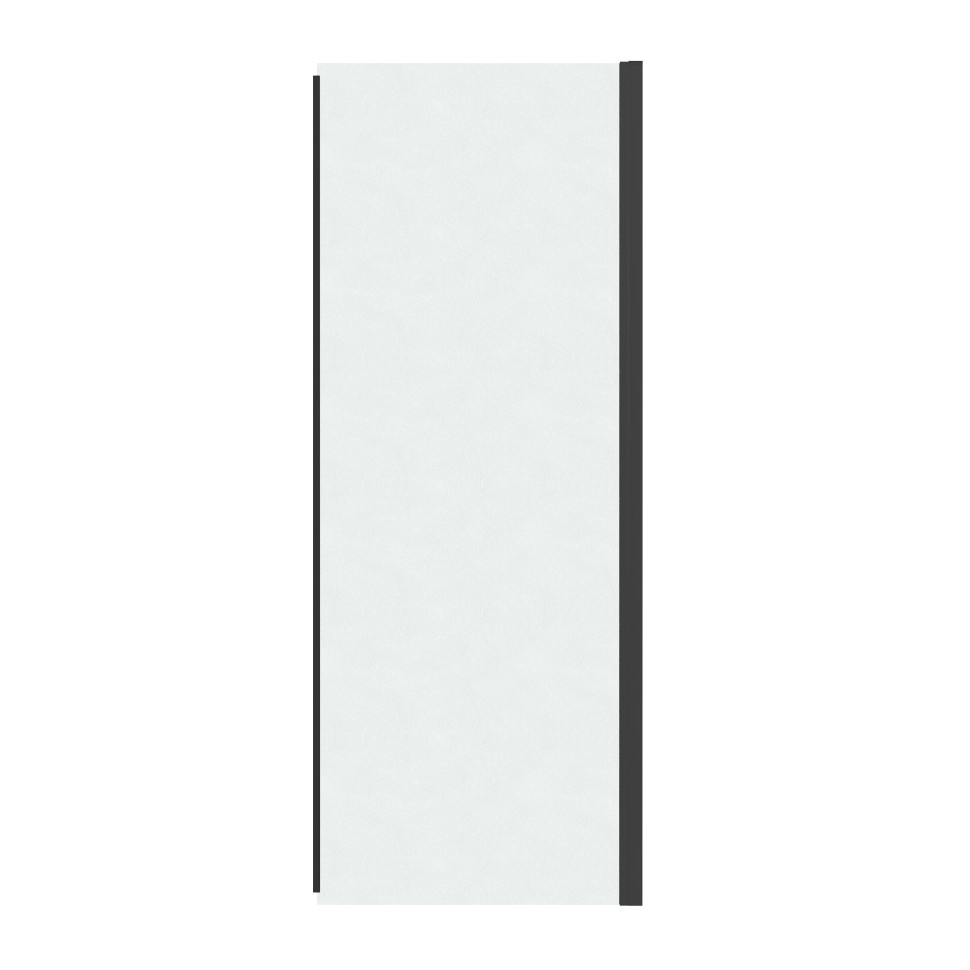 Боковая стенка Grossman Pragma 200.K33.03.100.21.02 (100х195) черный матовый,стекло шиншилла, 1 место