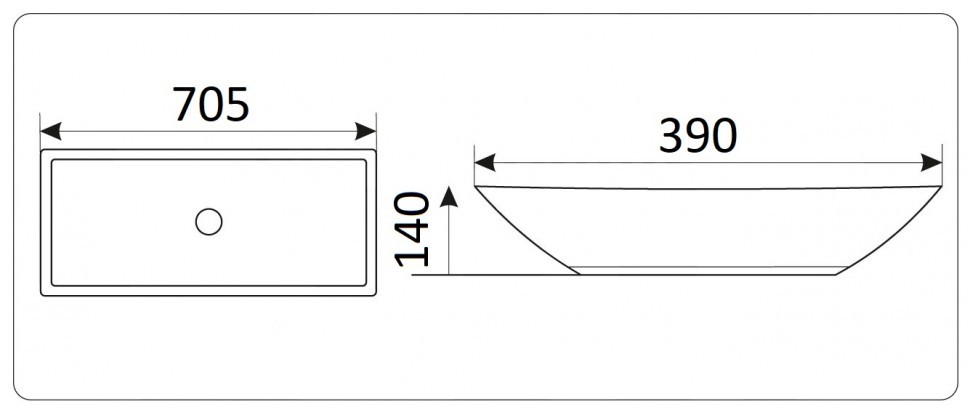 Умывальник CeramaLux 9122